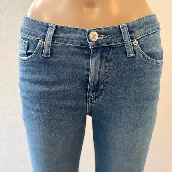 HUDSON JEANS ‘Natalie Mid-Rise Super Skinny Jeans’ in Medium Blue - NWOT - Picture 7 of 13